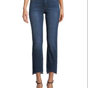 Frame Le High Straight-Leg Released Step-Hem Jeans